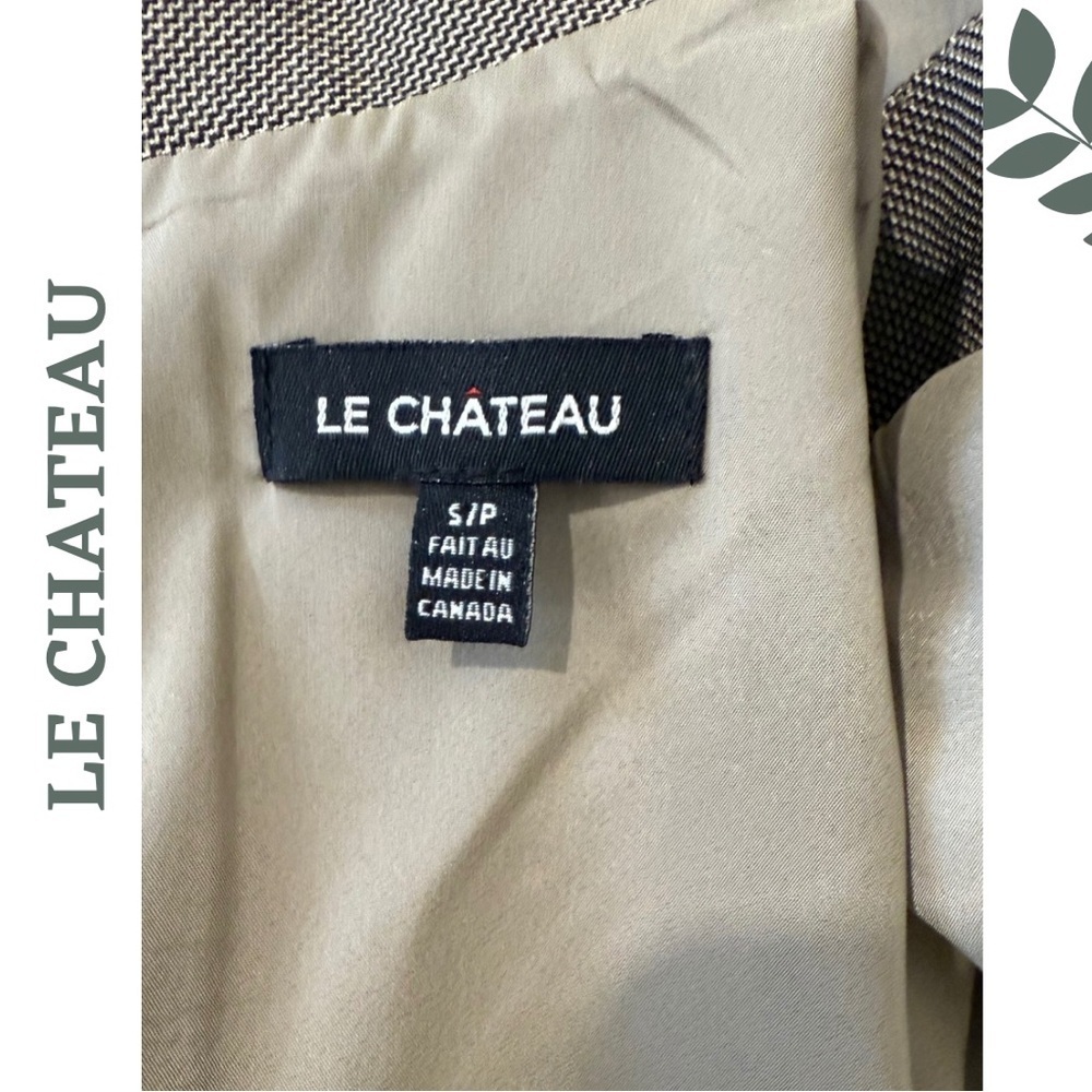 Le Chateau Sleeveless Jumpsuit Wide Leg Taupe Brown Small - Picture 10 of 10